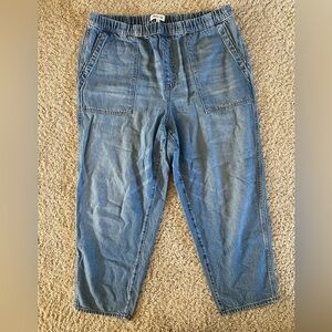 NWOT Madewell Pull-On Relaxed Jeans